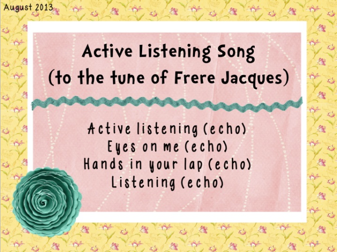 Active listening frere jacque